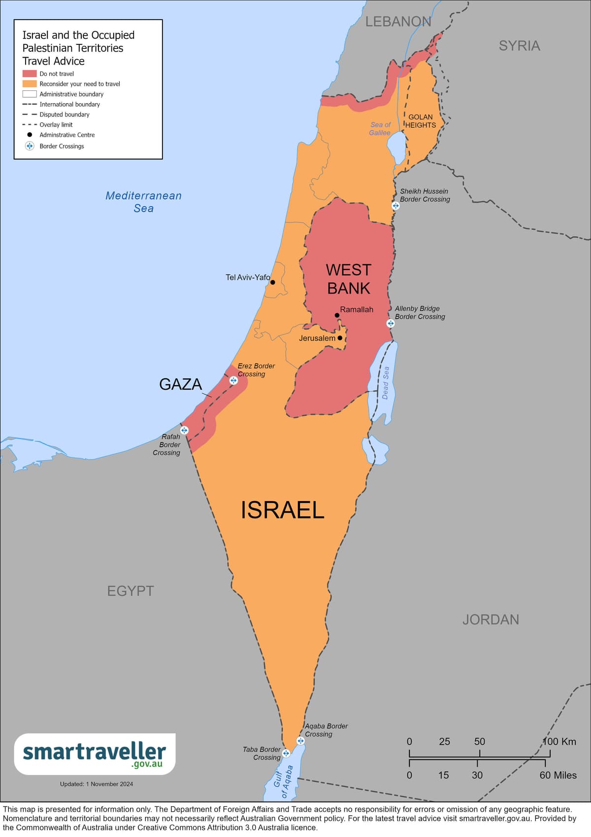 Israel Palestine map